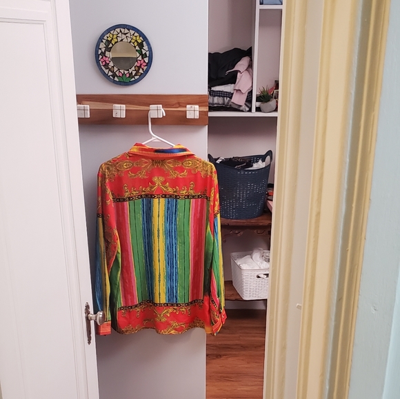 SIMONS, M2 colorful & visually striking blouse - Versace Vibes - Picture 9 of 9